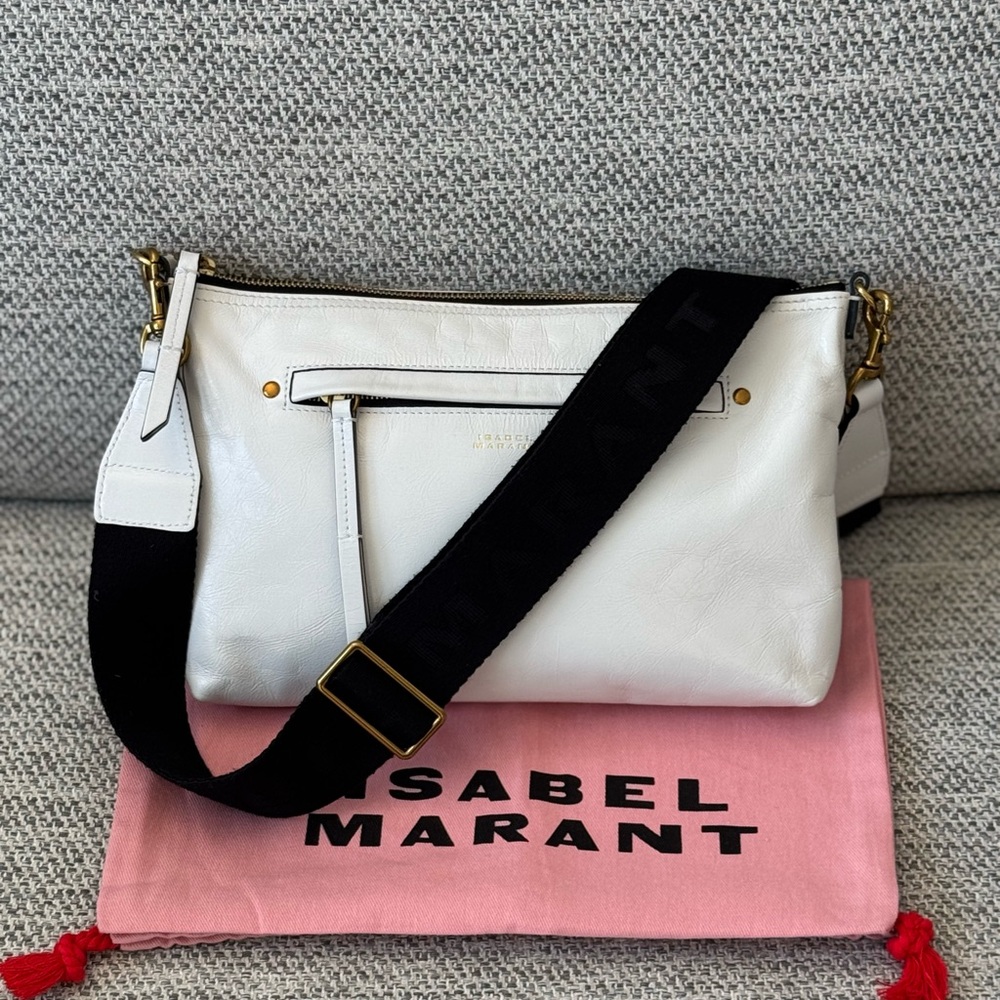 New Isabel Marant White Crossbody Bag Nessah